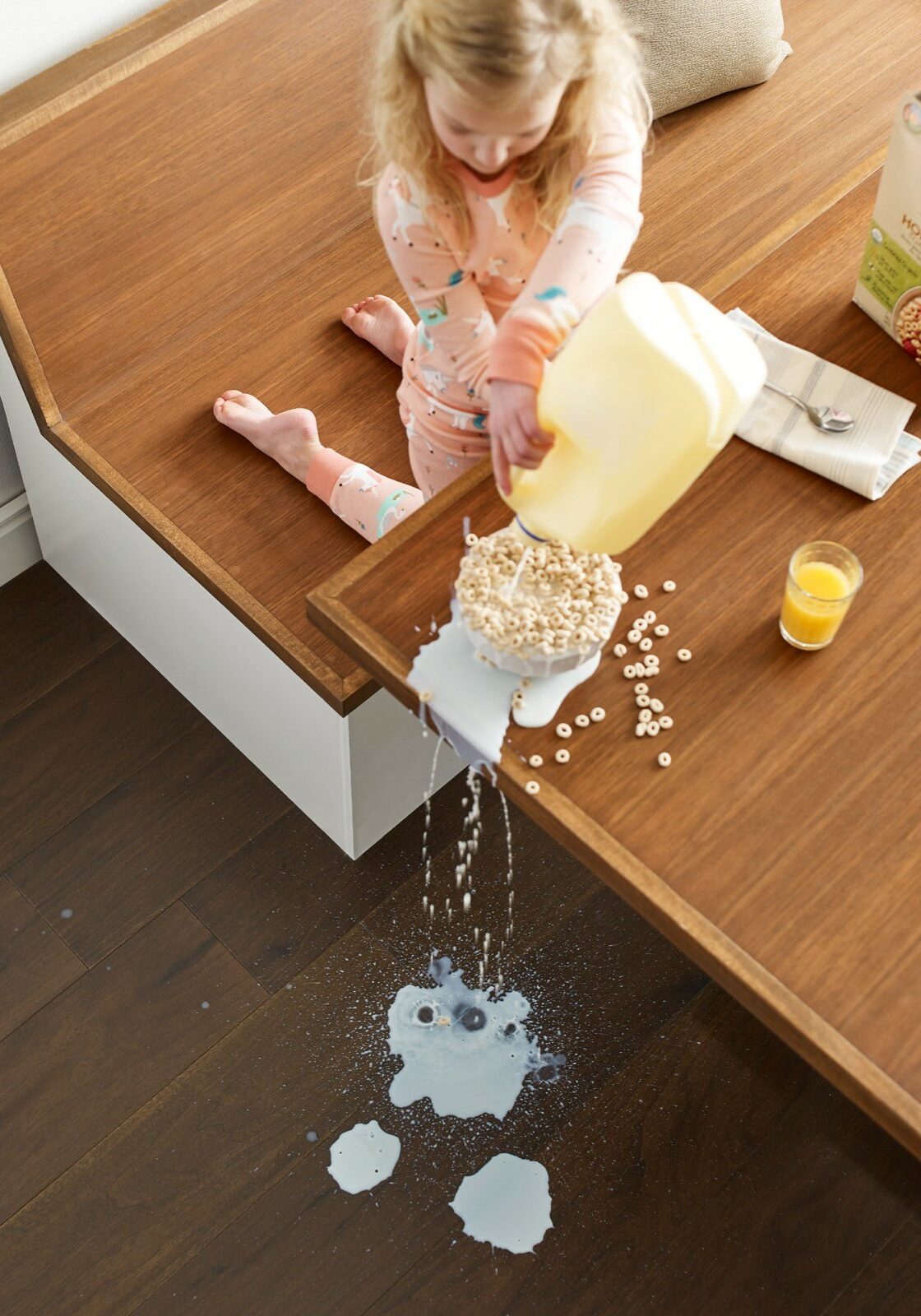 Milk spill cleaning | Floor Craft